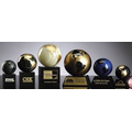 Genuine Marble World Globe Award w/ Base (5")